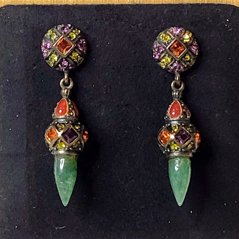 HEIDI DAUS Elegant Multicolor Drop Earrings - Picture 11 of 17